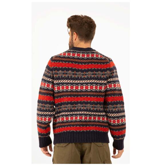 Alex Mill Fair Isle Wool Blend Cardigan Size Large - Picture 2 of 13